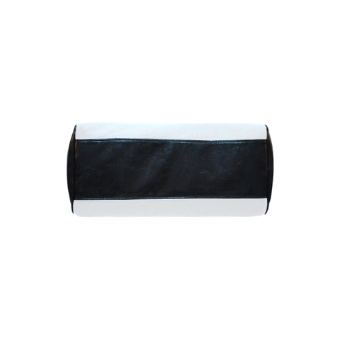 HEED NYC Classic White & Black Boston Bag